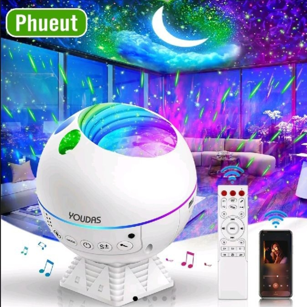 NEW Colorful LED Star Projector with Remote - Picture 1 of 3